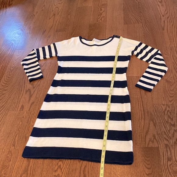 Ann Taylor Loft women’s knit sweater striped Marino wool blend l/ s dress sz L - Picture 9 of 12